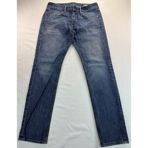 Bonobos Jeans Mens 32x31.5 Slim Fit Blue Denim the Blue Jean Medium Wash Casual